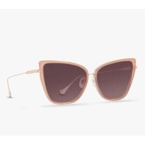 DIFF Valerie Rose Gold/Wine Gradient Sunglasses